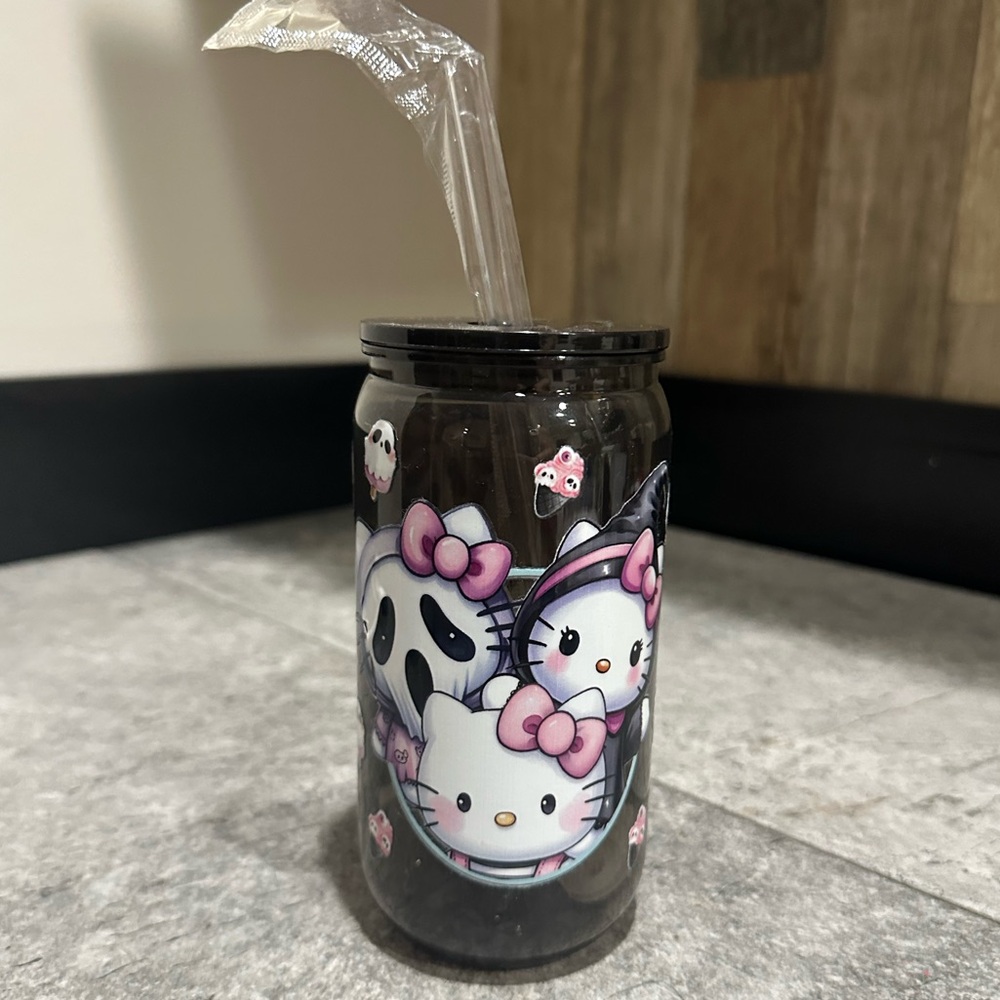Hello Kitty Spooky Black Tumbler 16oz